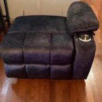 Grey Chenille Recliner Platinum Big and Tall Dual Motor Power Lift Chair with Massage, Heating and 2-Cup Holder photo review
