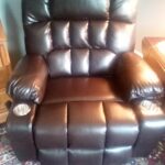 Grey Chenille Recliner Platinum Big and Tall Dual Motor Power Lift Chair with Massage, Heating and 2-Cup Holder photo review