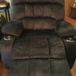Grey Chenille Recliner Platinum Big and Tall Dual Motor Power Lift Chair with Massage, Heating and 2-Cup Holder photo review